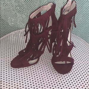 Fringe heels